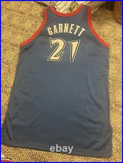 Minnesota Timberwolves Authentic Europe 07 Issued Jersey Kevin Garnett NBA Game