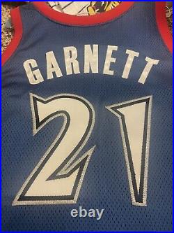 Minnesota Timberwolves Authentic Europe 07 Issued Jersey Kevin Garnett NBA Game