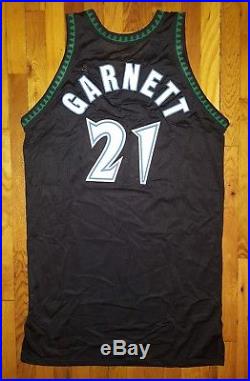 Minnesota Timberwolves Kevin Garnett Game Issued Jersey 50+4 used worn pro cut