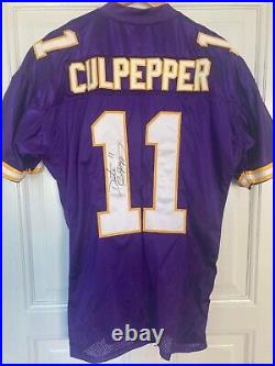 Minnesota Vikings Game issued Daunte Culpepper signed jersey