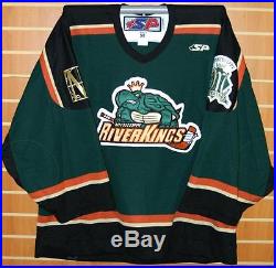 Mississippi RiverKings CHL Authentic On Ice Game Issued Green Hockey Jersey 58