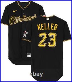 Mitch Keller Pittsburgh Pirates Player-Issued #23 Black Road Jersey