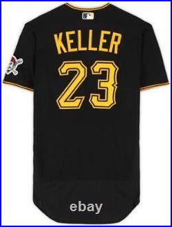 Mitch Keller Pittsburgh Pirates Player-Issued #23 Black Road Jersey