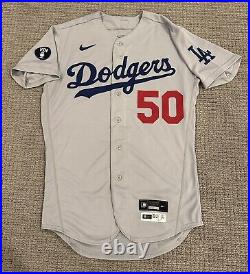 Mookie Betts Los Angeles Dodgers Team Issued Jersey 2022 Skully Patch MLB Auth