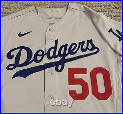 Mookie Betts Los Angeles Dodgers Team Issued Jersey 2022 Skully Patch MLB Auth