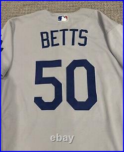 Mookie Betts Los Angeles Dodgers Team Issued Jersey 2022 Skully Patch MLB Auth