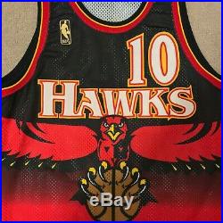 Mookie Blaylock Atlanta Hawks Champion Jersey Game Issued Size 42 L +3 Full Set