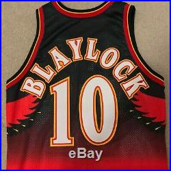 Mookie Blaylock Atlanta Hawks Champion Jersey Game Issued Size 42 L +3 Full Set