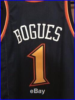 Muggsy Bogues 1999-00 Golden State Warriors Game Used Issued Pro Cut Jersey NBA