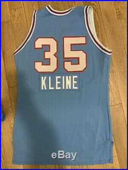 NBA Game Worn Issued Jersey Shorts Sand Knit Sacramento Kings Joe Kleine