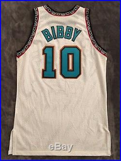 NBA Jersey Champion Game Issued Mike Bibby Jersey Vancouver Grizzlies Jersey