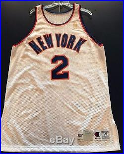 New York Knicks Game Issued Larry Johnson 50th Nba Anniversary Jersey