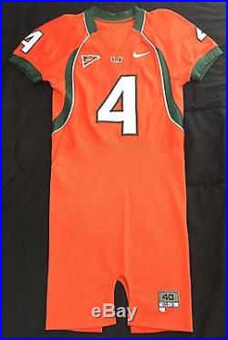 NFL Chicago Bears Devin Hester Game Jersey Miami Hurricanes Team Issued 2004 COA