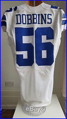 NFL London Games, Dobbins #56 Game Issued Cowboys Jersey November 9, 2014