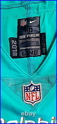 NFL Miami Dolphins Nike 2018 Jordan Phillips #97 Team Issued Game Jersey Size 50