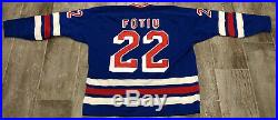 NICK FOTIU NEW YORK RANGERS 1980s GAME WORN USED TEAM ISSUED JERSEY COSBY RARE