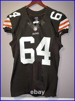 NIKE MARTIN WALLACE CLEVELAND BROWNS TEAM ISSUED GAME USEY JERSEY 44 tailored