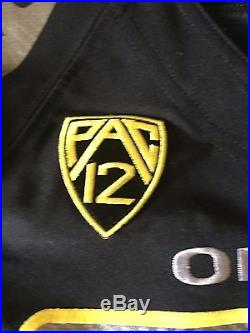 Nike Oregon Ducks Football Game Worn #54 Black Mens Sz 48 Team Issued Jersey L S