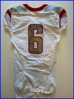 NIKE Rutgers Football Game Worn Issued Jersey Big Ten NCAA F. A. M. I. L. Y