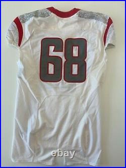 NIKE Rutgers Football Game Worn Issued Jersey Big Ten NCAA F. A. M. I. L. Y. Size 46