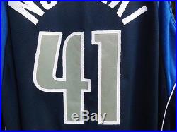 NOWITZKI 2001 Dallas Mavericks game issued Nike pro cut authentic jersey 54+4