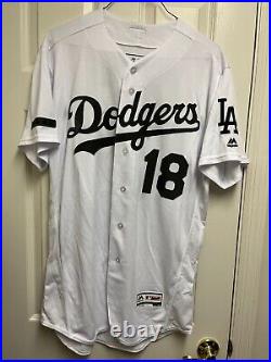 NWOT Team Issued Los Angeles Dodgers Flex Prototype Salute To Service Jersey 46