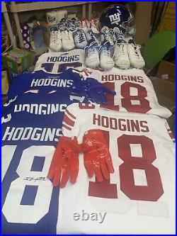 NY Giants #18 Isaiah Hodgins Auto Game Issued Jersey