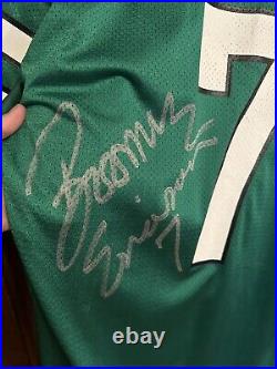 NY Jets Boomer Esiason Signed Game Issued Champion Jersey Rare