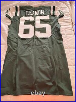 NY Jets Team Issued Jersey #65 Javarius Leamon jersey (PSA COA)