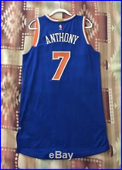 NY Knicks 2016-17 Carmelo Anthony Authentic Game Issued Pro Cut Jersey Rev30 NBA