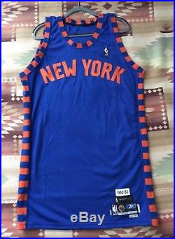 NY Knicks HWC Blank Team Issued Pro Cut Game Jersey Hardwood Classics Marbury