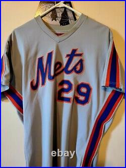 NY METS game Issued /used Tom Gorman 1985 Road Jersey