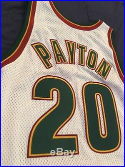 Nba jersey gamer Gary Payton jersey used Seattle Sonics jersey game issued LOA