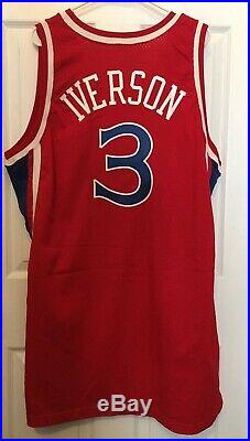 New Allen Iverson 1996-97 Philadelphia 76ers Road Jersey Size 48+4 Game Issued