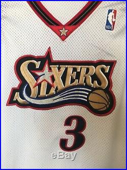 New Allen Iverson 97-98 Philadelphia 76ers Jersey Size 50+4 Game Issued Pro Cut