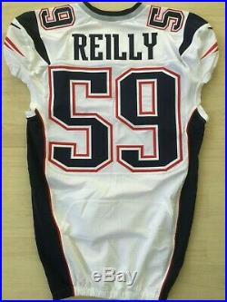 New England Patriots #59 REILLY Team Issued (Game Worn/Used) NIKE Jersey 2016