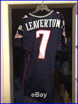 New England Patriots David Leaverton Game Issued/worn No. 7 Adidas Jersey Punter
