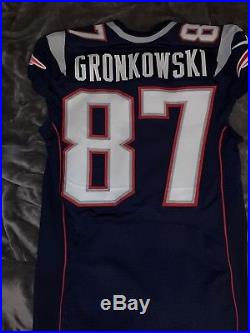 New England Patriots Rob Gronkowski game issued/pro cut authentic Nike jersey