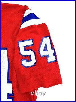 New England Patriots Team Issued NFL 80s Jersey Pro Shop Tag Game Used Worn #54