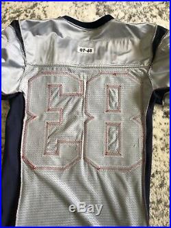 New England Patriots Welker Game Issued 2007 Alternate Silver Jersey #83