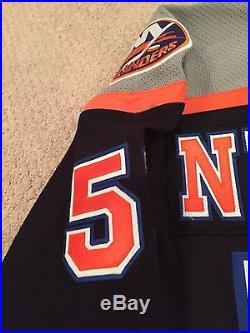 New York Islanders Signed Jersey Game Issued Frans Nielsen Reebok Edge Size 56
