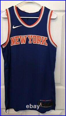 New York Knicks Nike Authentic Blank Game Issued Pro Cut Jersey Sz 46 Aeroswift