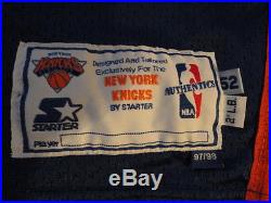 New York Knicks Vintage 1997-98 Team Issue Starter Game Jersey 100% AUTHENTIC