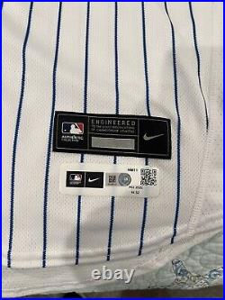 New York Mets 2022 Drew Smith Game Issued Used Home Jersey Size 44