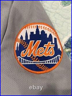 New York Mets 2022 Drew Smith Game Issued Used Road Jersey Size 44