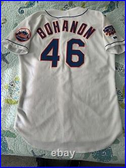 New York Mets Game Issued Brian Bohanon 1997 Jersey Russell Athletic Size 50