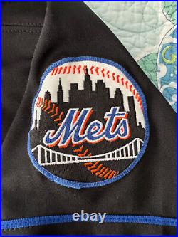 New York Mets Game Issued Worn 1999 Bobby Jones Road Black Jersey Size 48