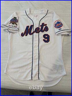 New York Mets Game Issued Worn 2002 Ty Wigginton Home Jersey Size 48