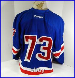 New York Rangers #73 Game Issued Blue Home Jersey Reebok 58 DP40489
