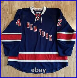 New York Rangers Dylan McIlrath Game Issued Heritage Jersey